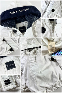 Boneville 1980's Navy Arctic Hooded Parka Jacket [52]