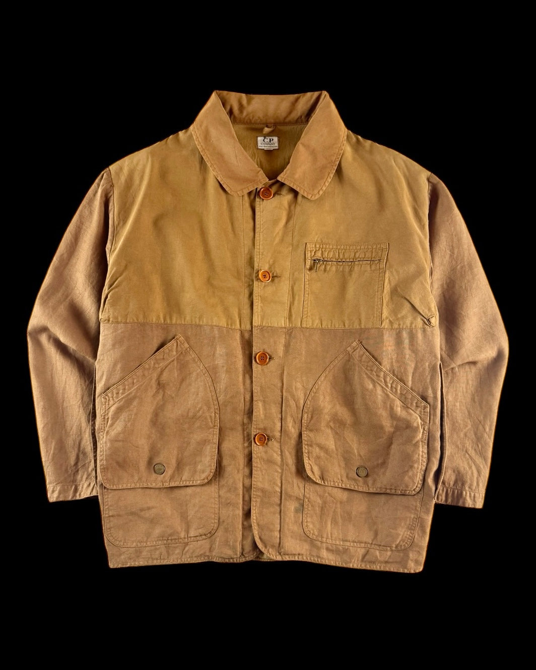 C.P. Company SS 1989 Rubber Flax Hunting Jacket [L]