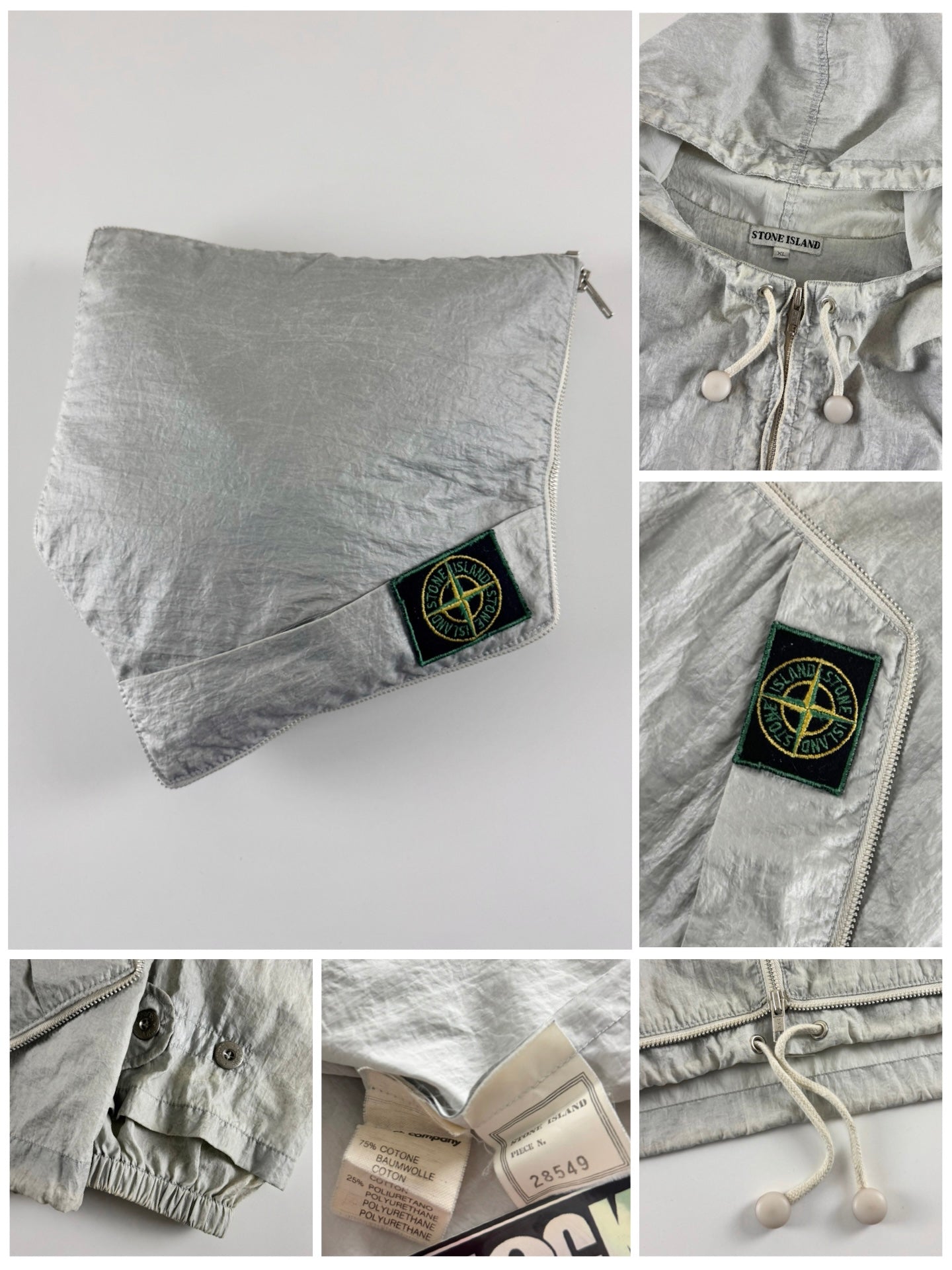 Stone Island SS 1986 Packable Nylon Steel Jacket [XL]
