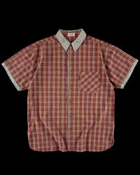 C.P. Company 1980’s Navy Arctic Plaid Short Sleeve Shirt [L]