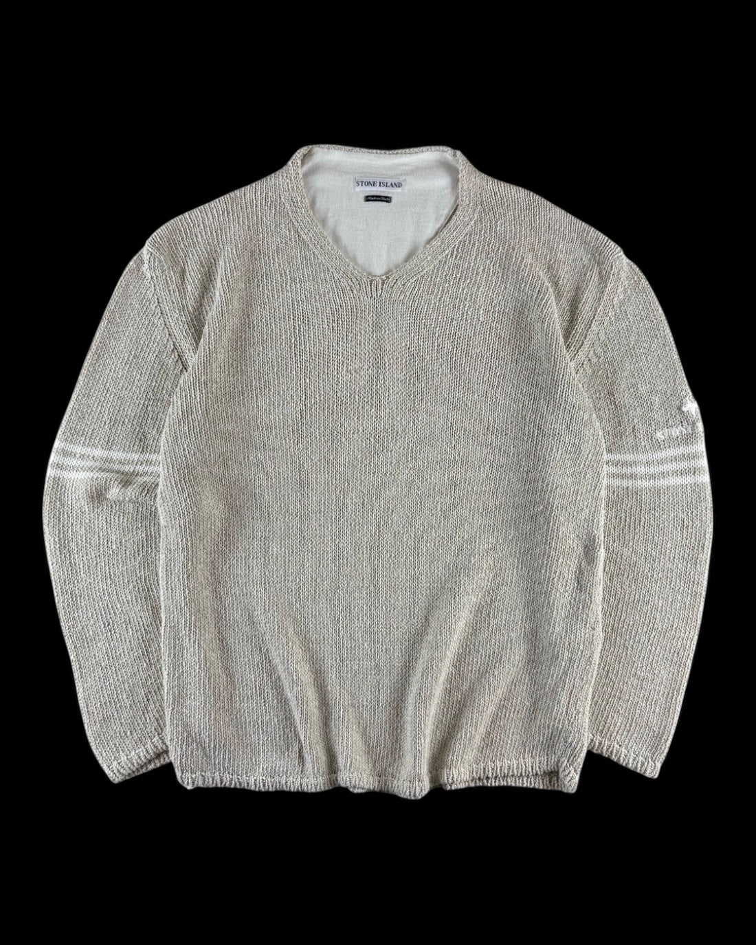 Stone Island SS 1998 Compass Logo Knitted Sweater [XL]
