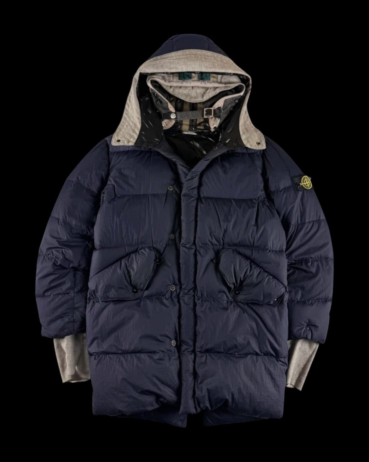 Stone Island AW 2006 Opaque Nylon Tela Down Puffer Jacket [S]