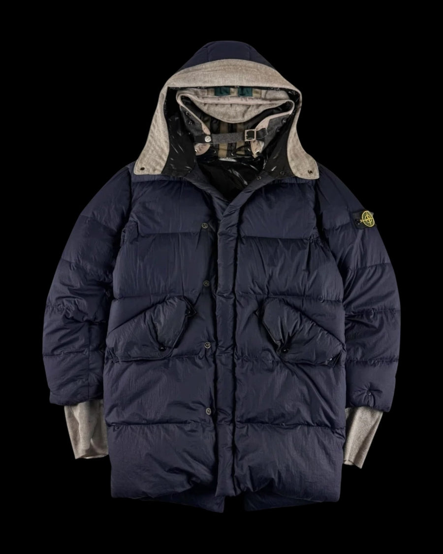 Stone Island AW 2006 Opaque Nylon Tela Down Puffer Jacket [S]
