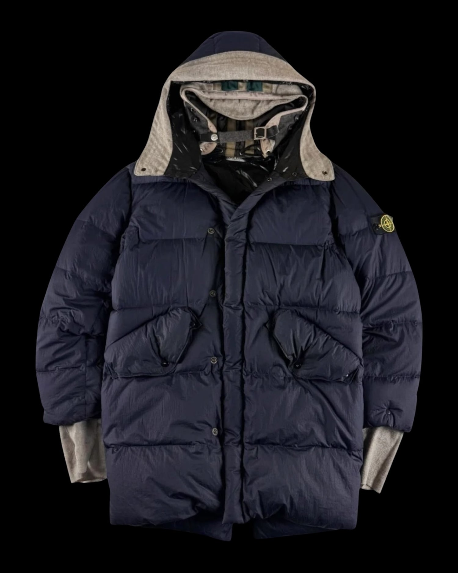 Opaque Nylon Tela Down Puffer Jacket