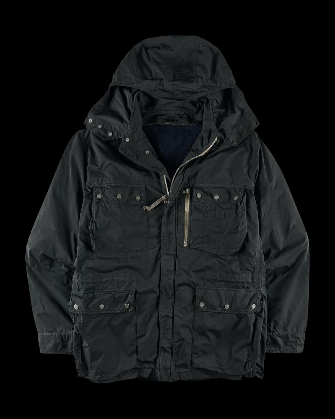 C.P. Company AW 2006 Fleece Lined Hooded Multipocket Jacket [XL]