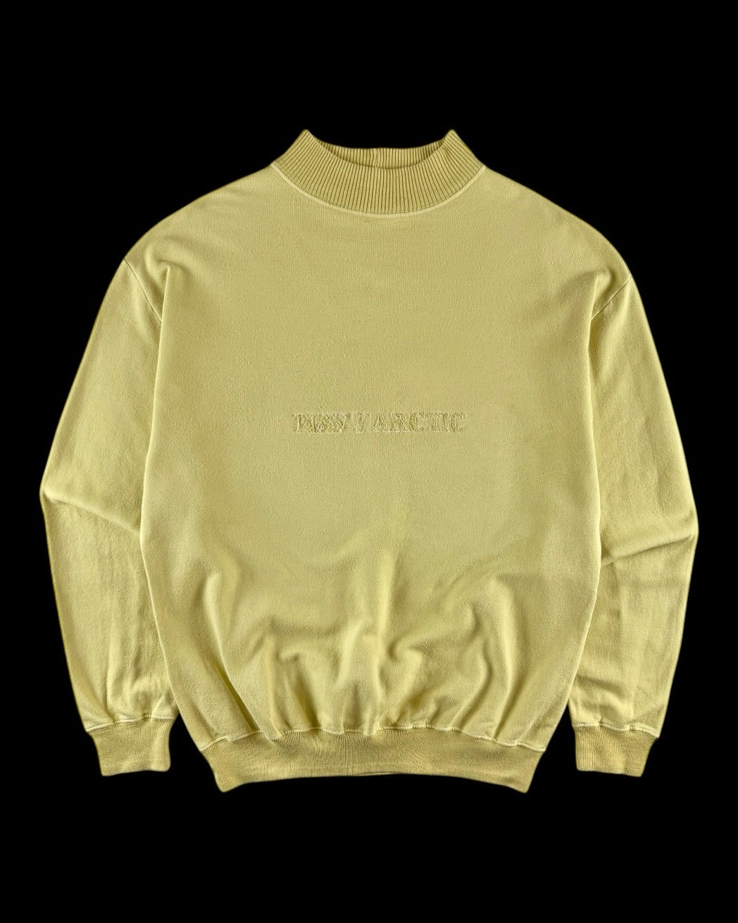 Boneville 1980’s Navy Arctic Chenille Logo Mock Neck Sweater [M]