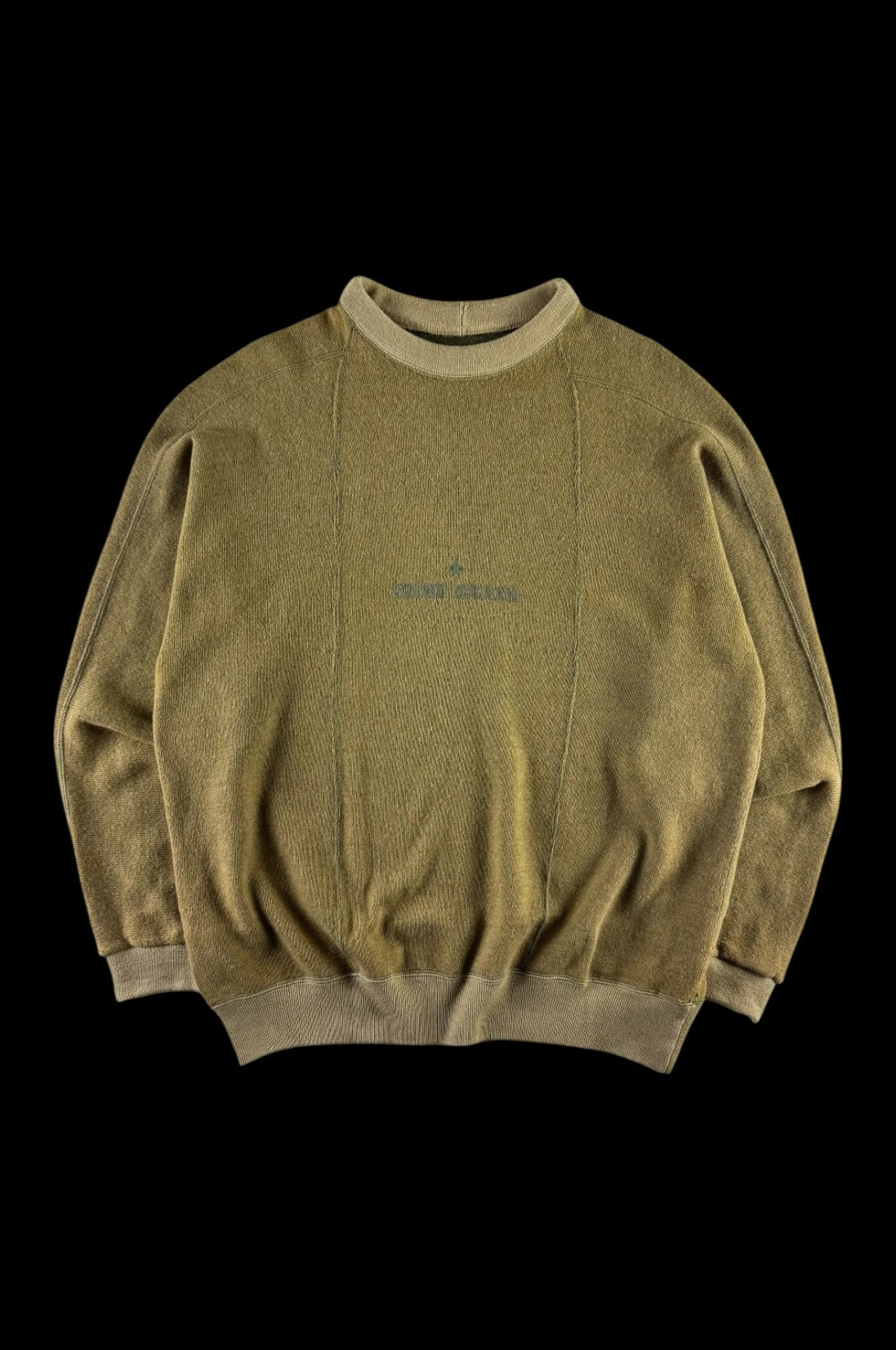 Stone Island AW 1988 Spellout Compass Sweater [L]