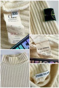 Stone Island 1980's Roll Neck Knitted Sweater [XXL]