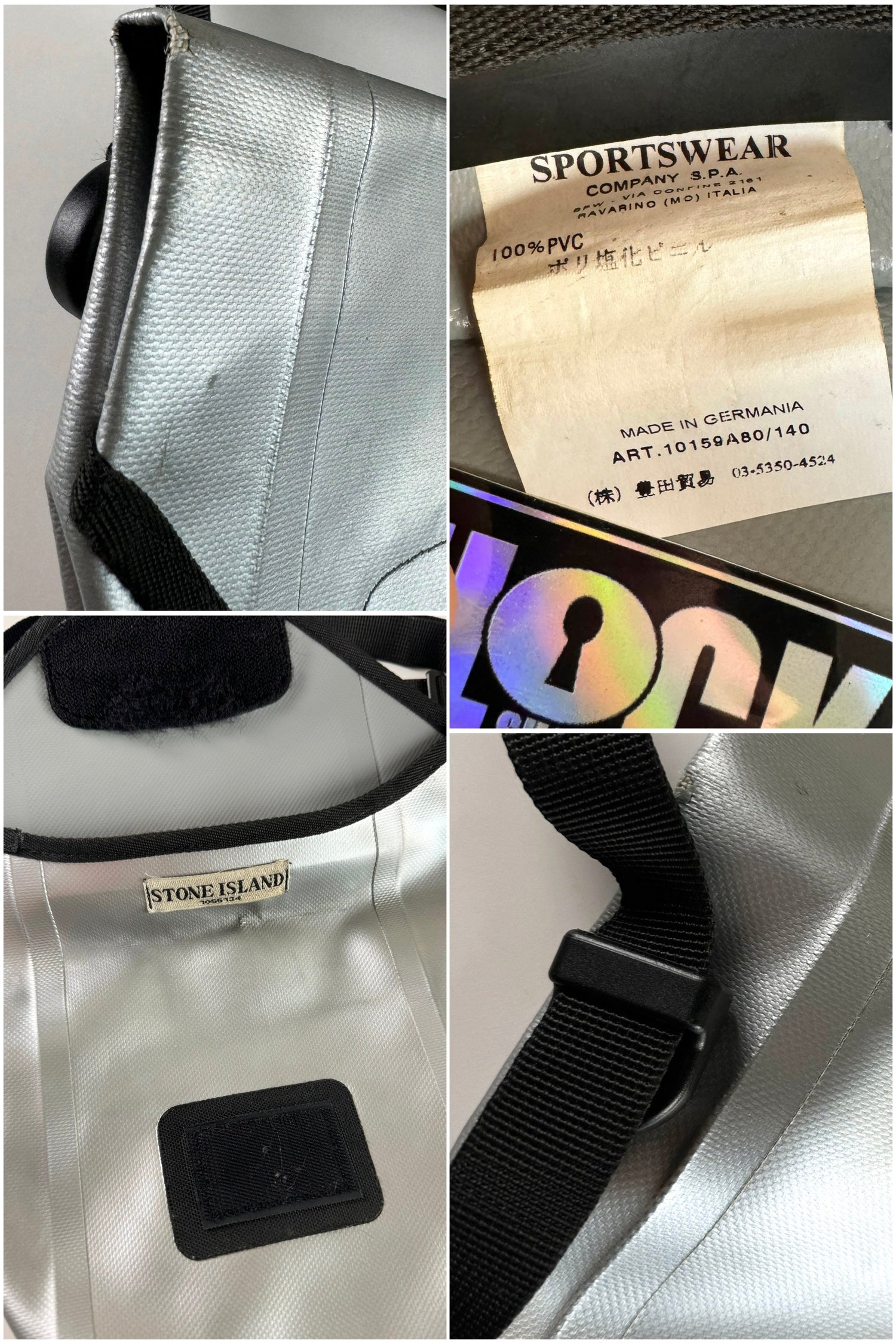 Stone Island 2010 PVC Waterproof Side Bag