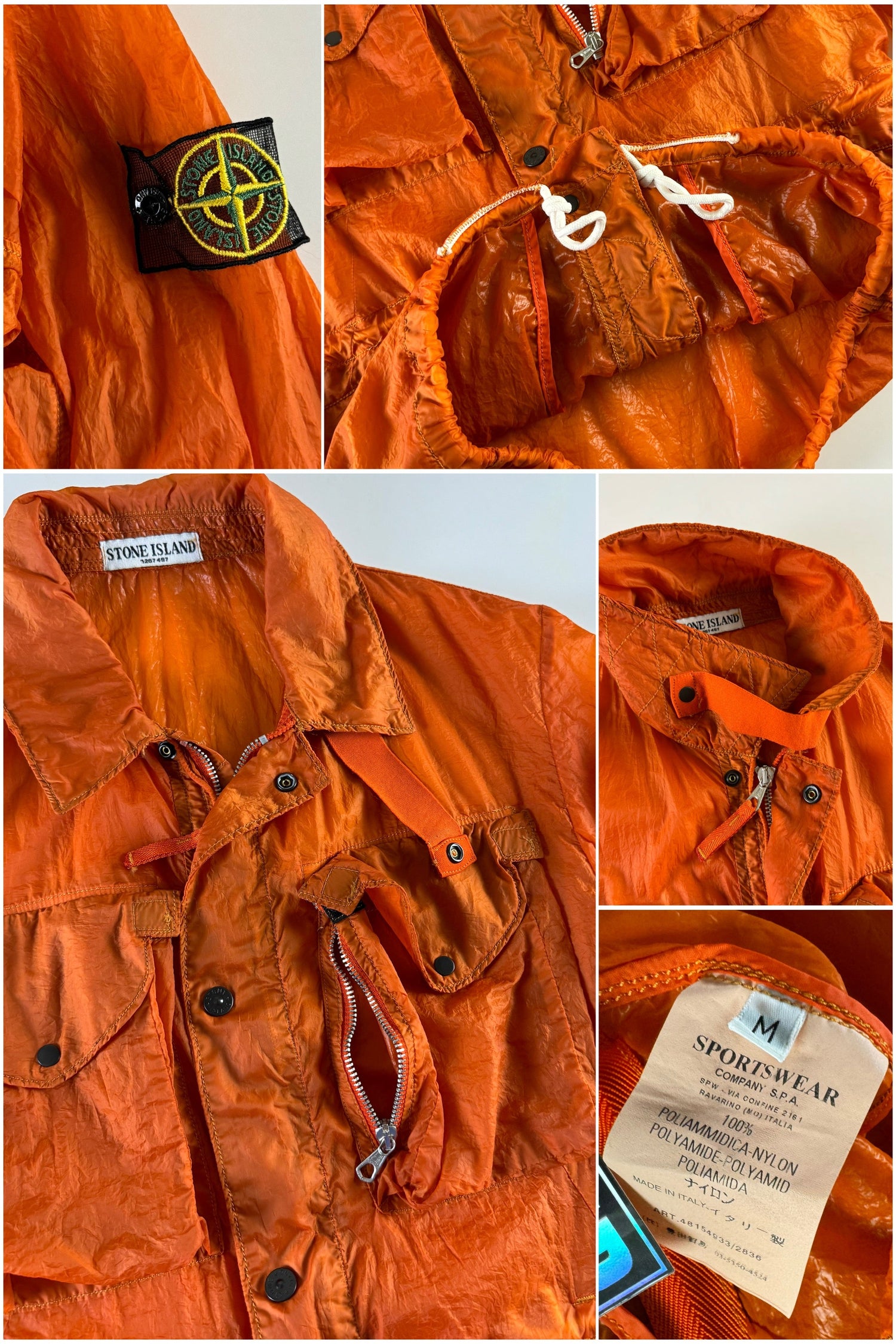 Stone Island 2007 Hyperlight Mesh Badge Utility Jacket [M]
