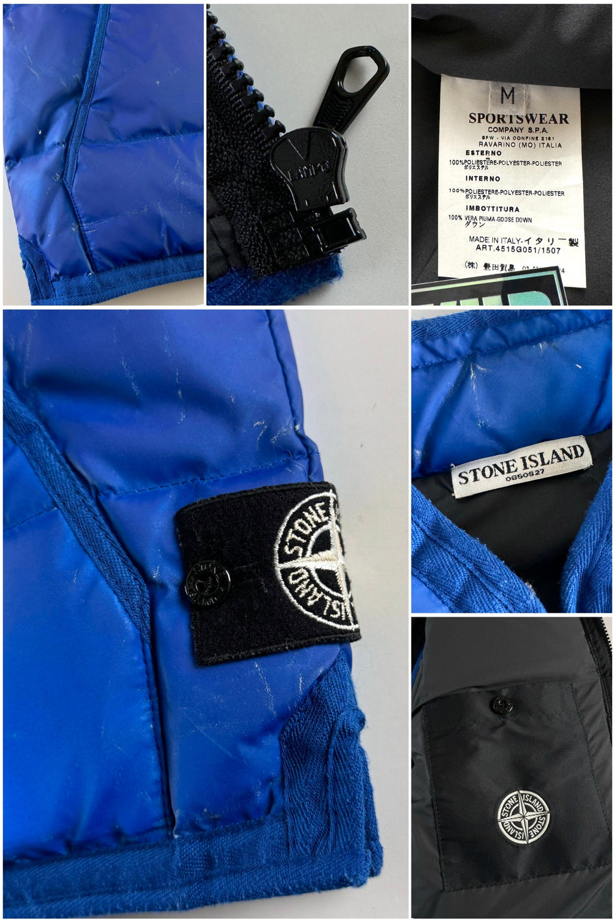 Stone Island 2006 Reflective Goose Down Gilet [M]