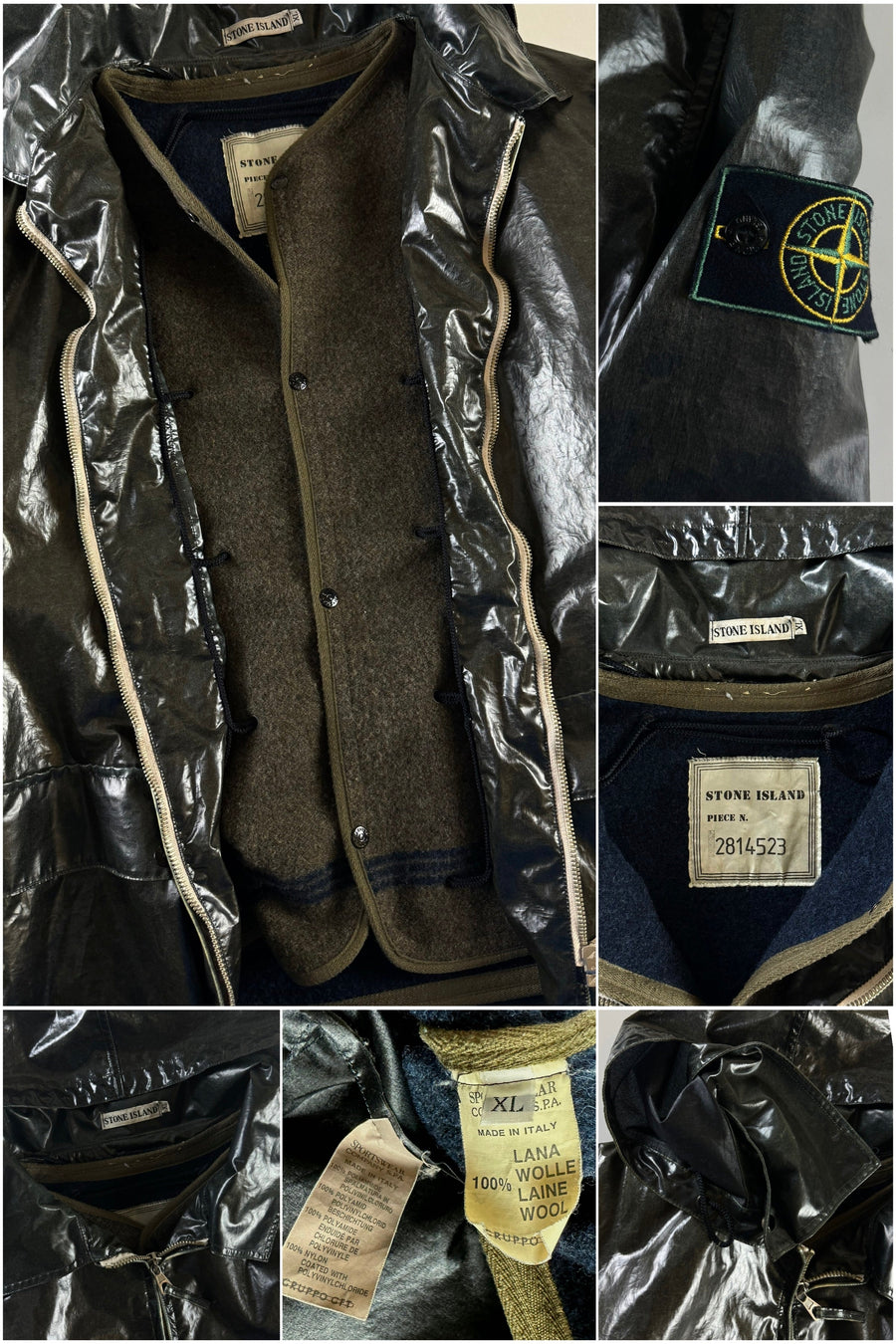 Stone Island 1986 Glazed Silk Toffee Wrapper [XL]