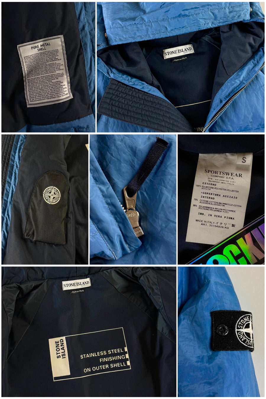 Stone Island 2000 Pure Metal Shell Puffer Jacket [S]