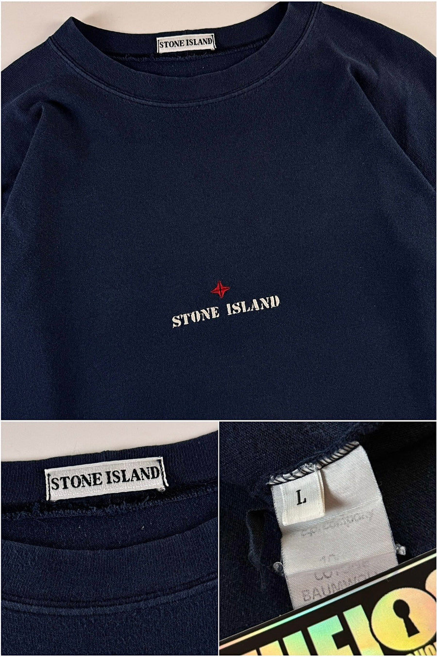 Stone Island 1980’s Spellout Compass Long Sleeve [L]