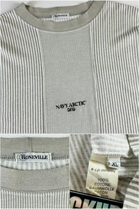 Boneville Navy Arctic 1989 Striped T-Shirt [XL]