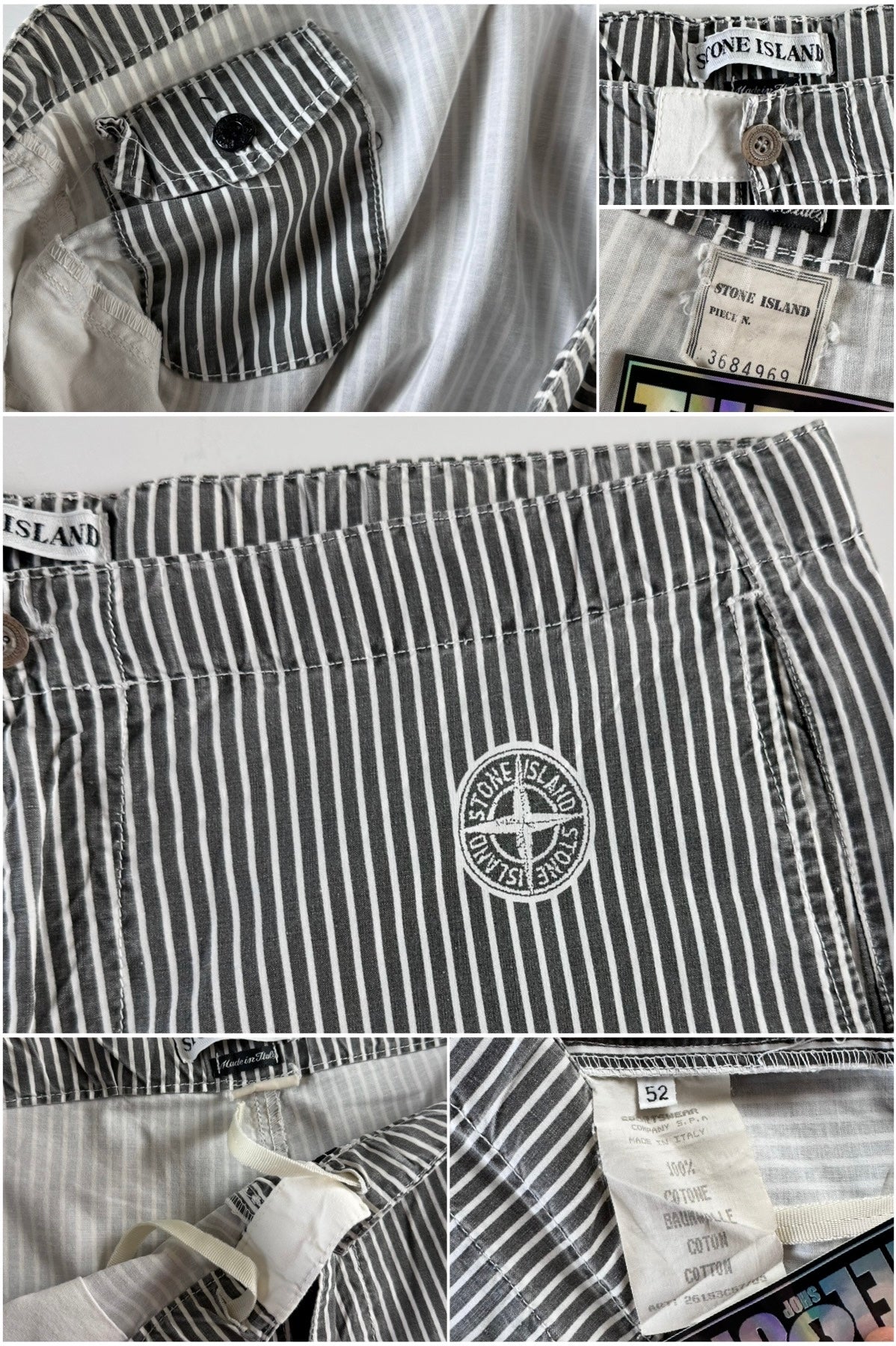 Stone Island 1997 Striped Compass Trousers [52]