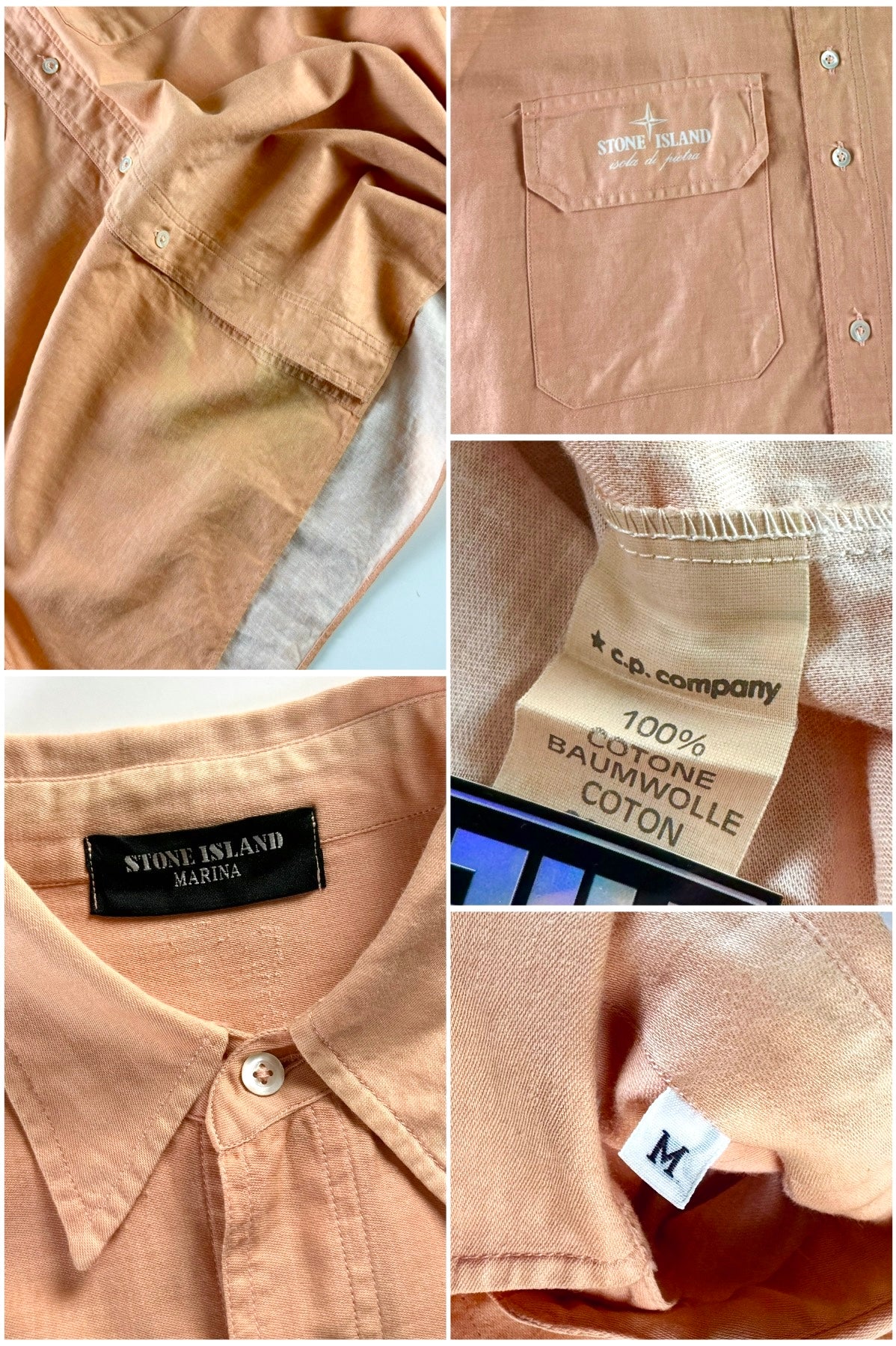 Stone Island 1980’s Isola Di Pietra Casual Shirt [M]