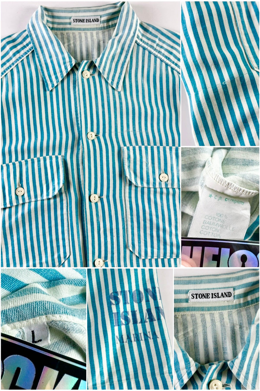 Stone Island 1985 Vertical Marina Casual Shirt [L]