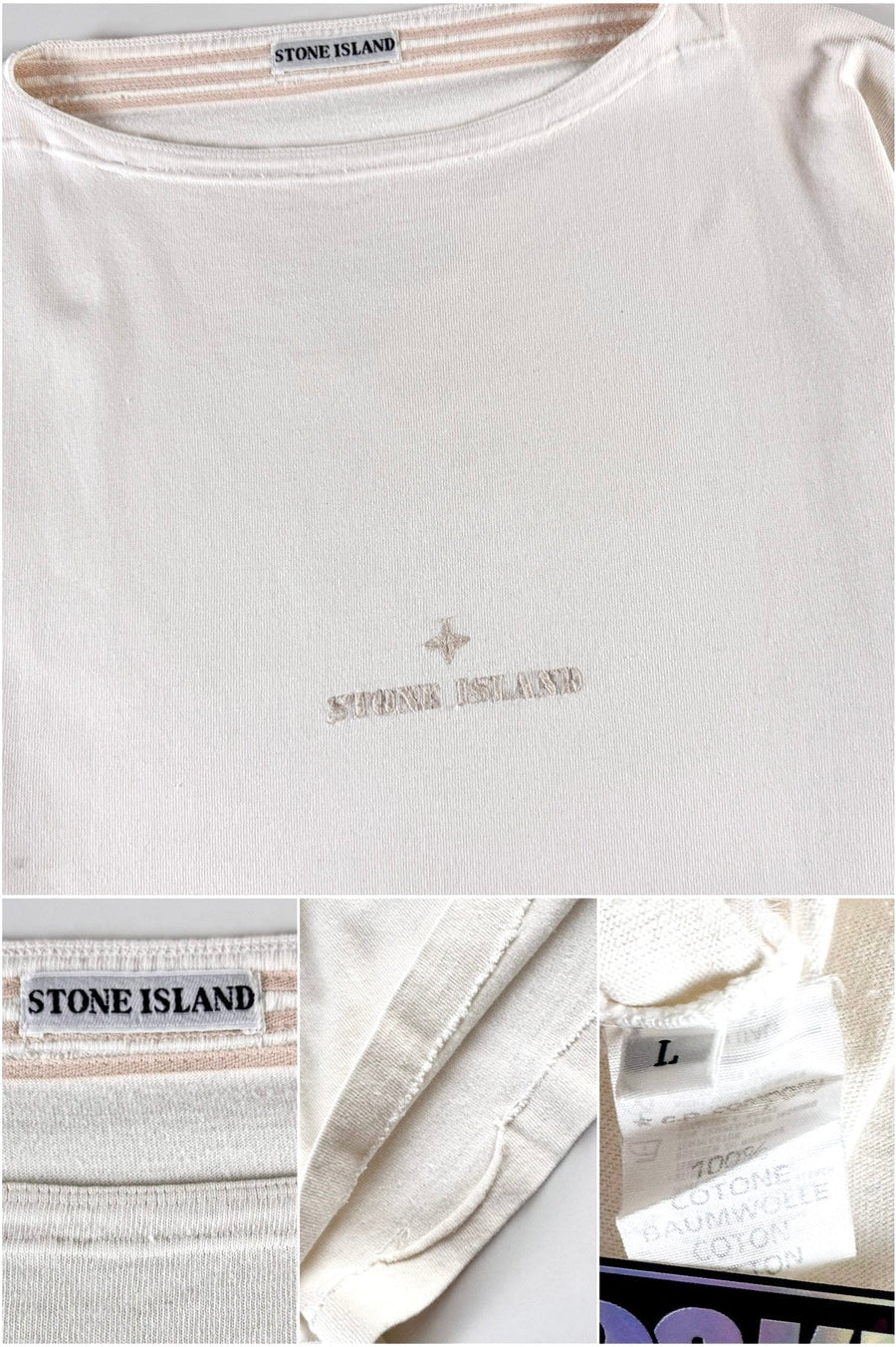 Stone Island 1980’s Compass Spellout T-Shirt [L]