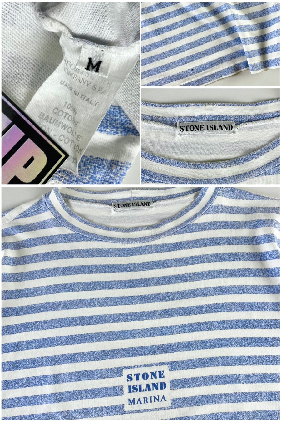 Stone Island 1990's Marina Box Logo T-Shirt [M]
