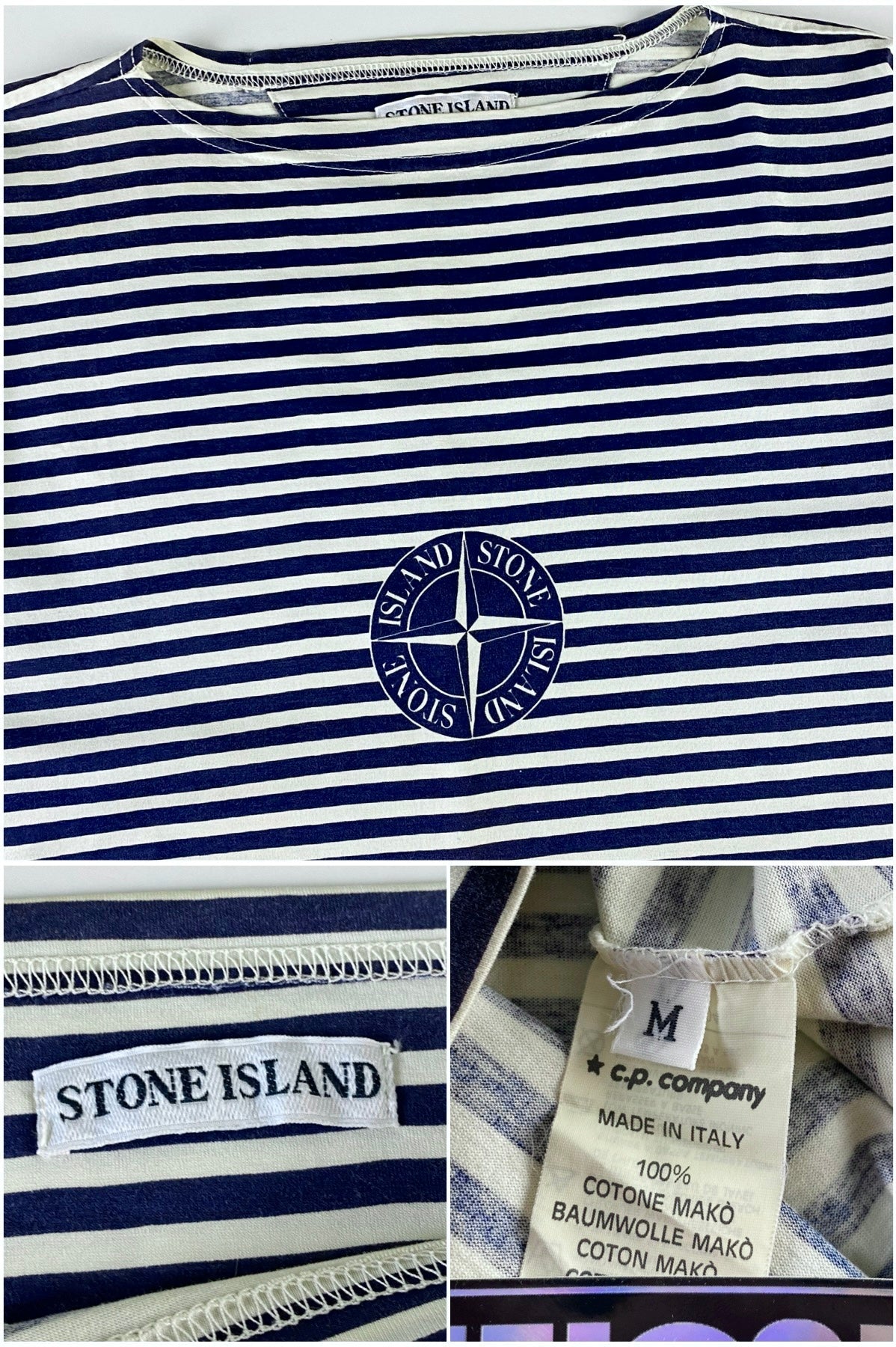 Stone Island 1980's Compass Logo T-Shirt [M]