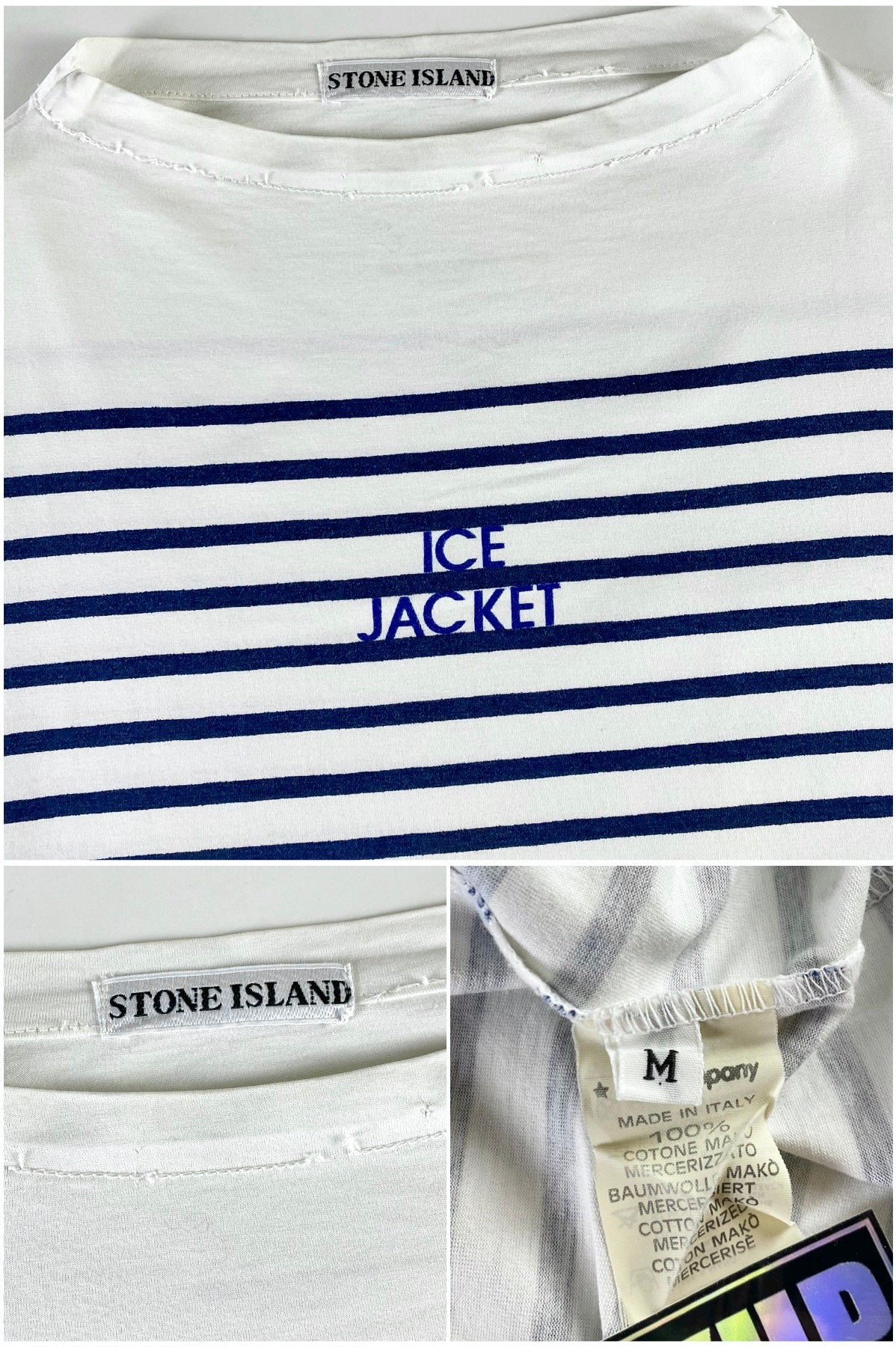 Stone Island 1989 Striped Ice Jacket T-Shirt [M]