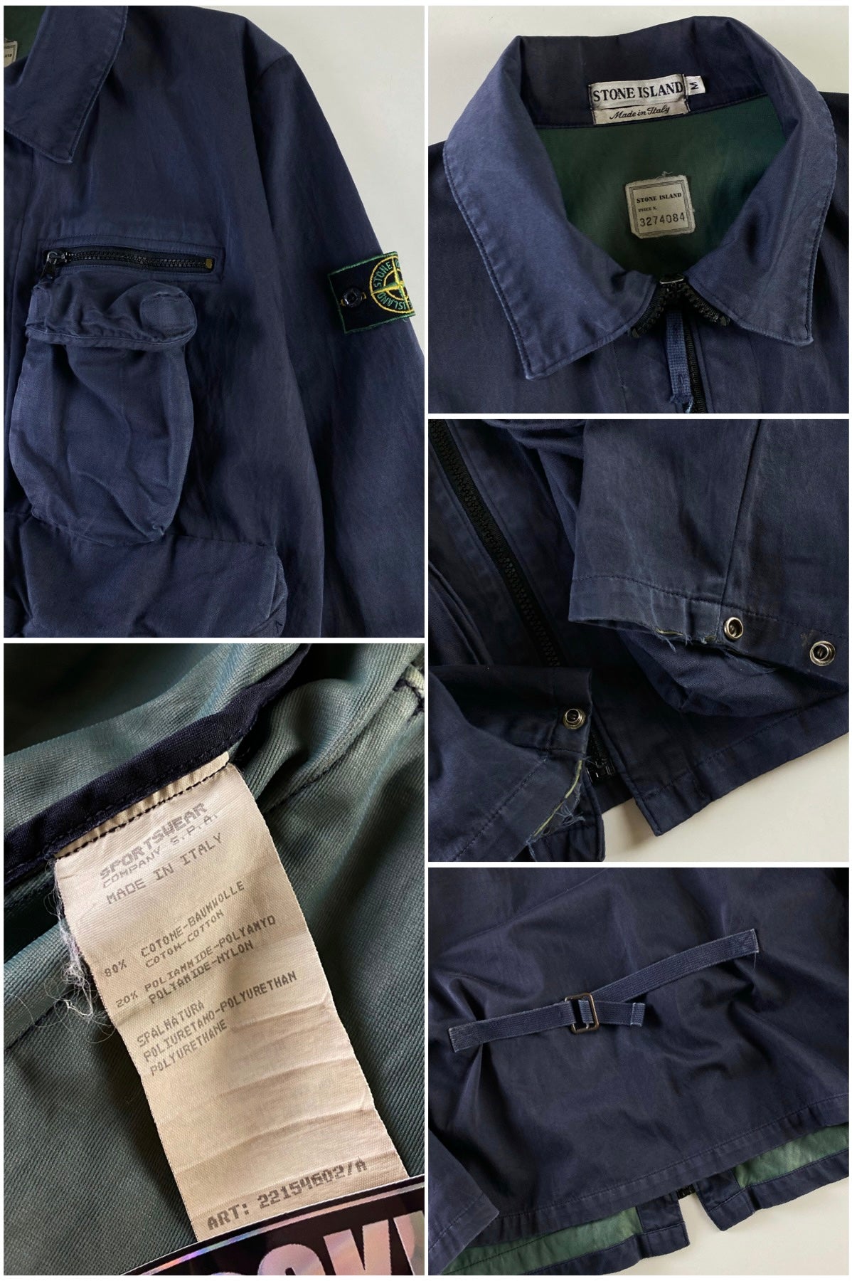Stone Island 1995 Parachute Multipocket Jacket [M]