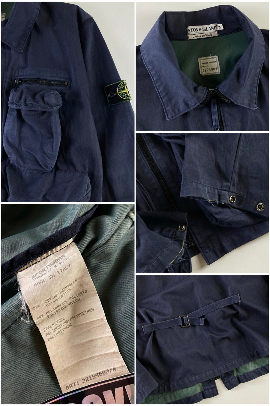Stone Island 1995 Parachute Multipocket Jacket [M]
