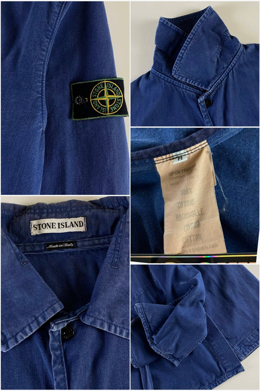 Stone Island 1997 Multipocket Denim Carpenter Jacket [M]
