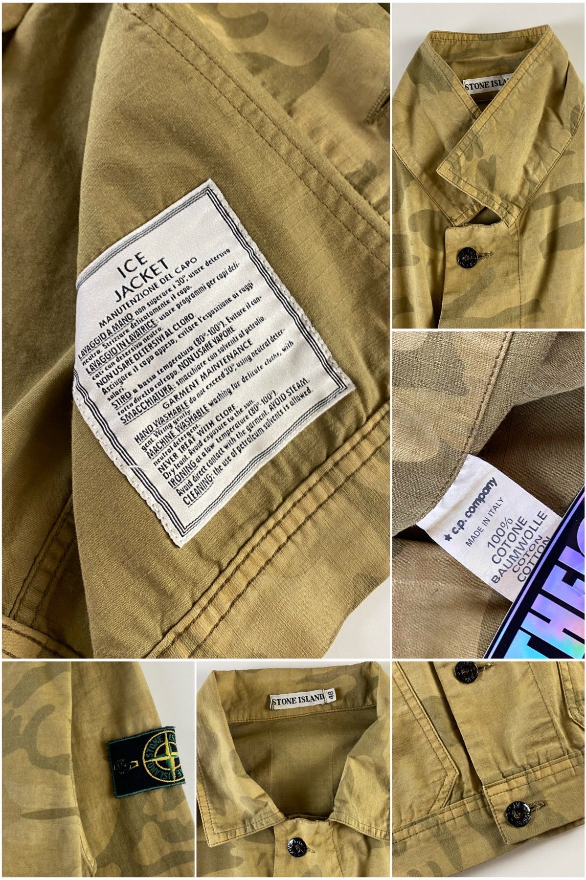 Stone Island 1989 Camouflage Work Ice Jacket [S]