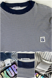 Boneville 1989 Navy Arctic Striped T-Shirt [M]