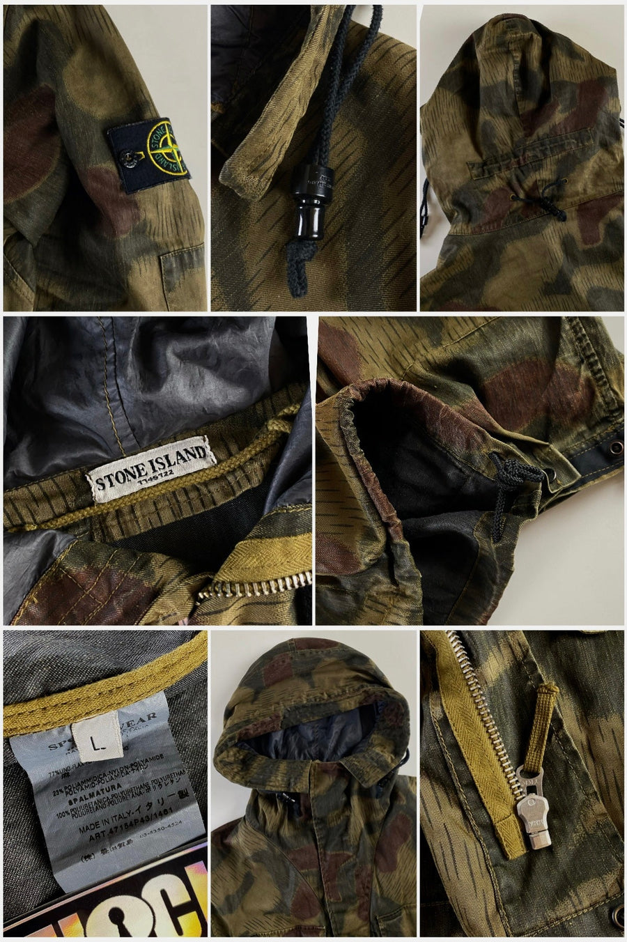 Stone Island 2007 Marsh Camo Raso Watro Jacket [L]