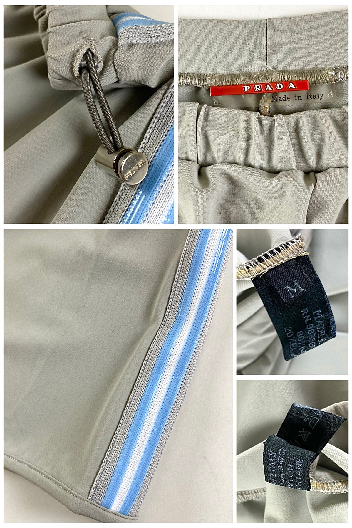 Prada Sport 2000 Nylon Panelled Track Pants [M]