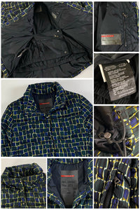 Prada Sport 2000's Tortoise Shell Patterned Nylon Puffer Jacket [S]