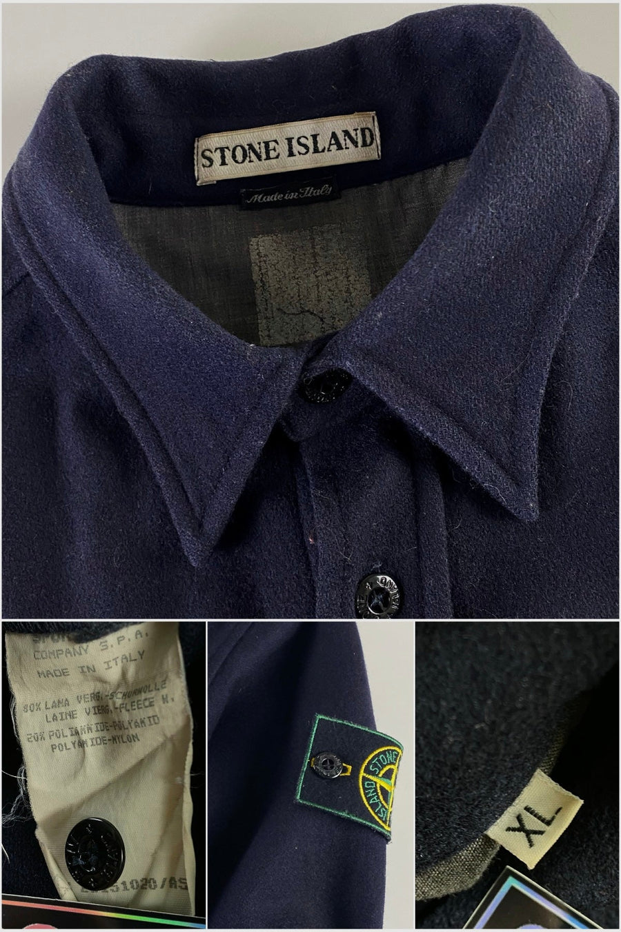 Stone Island 1996 Wool Casual Overshirt [XL]