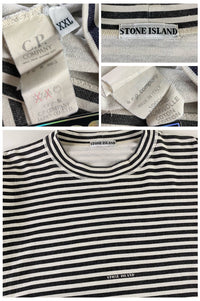 Stone Island 1980's Japan Exclusive Striped T-Shirt [XXL]
