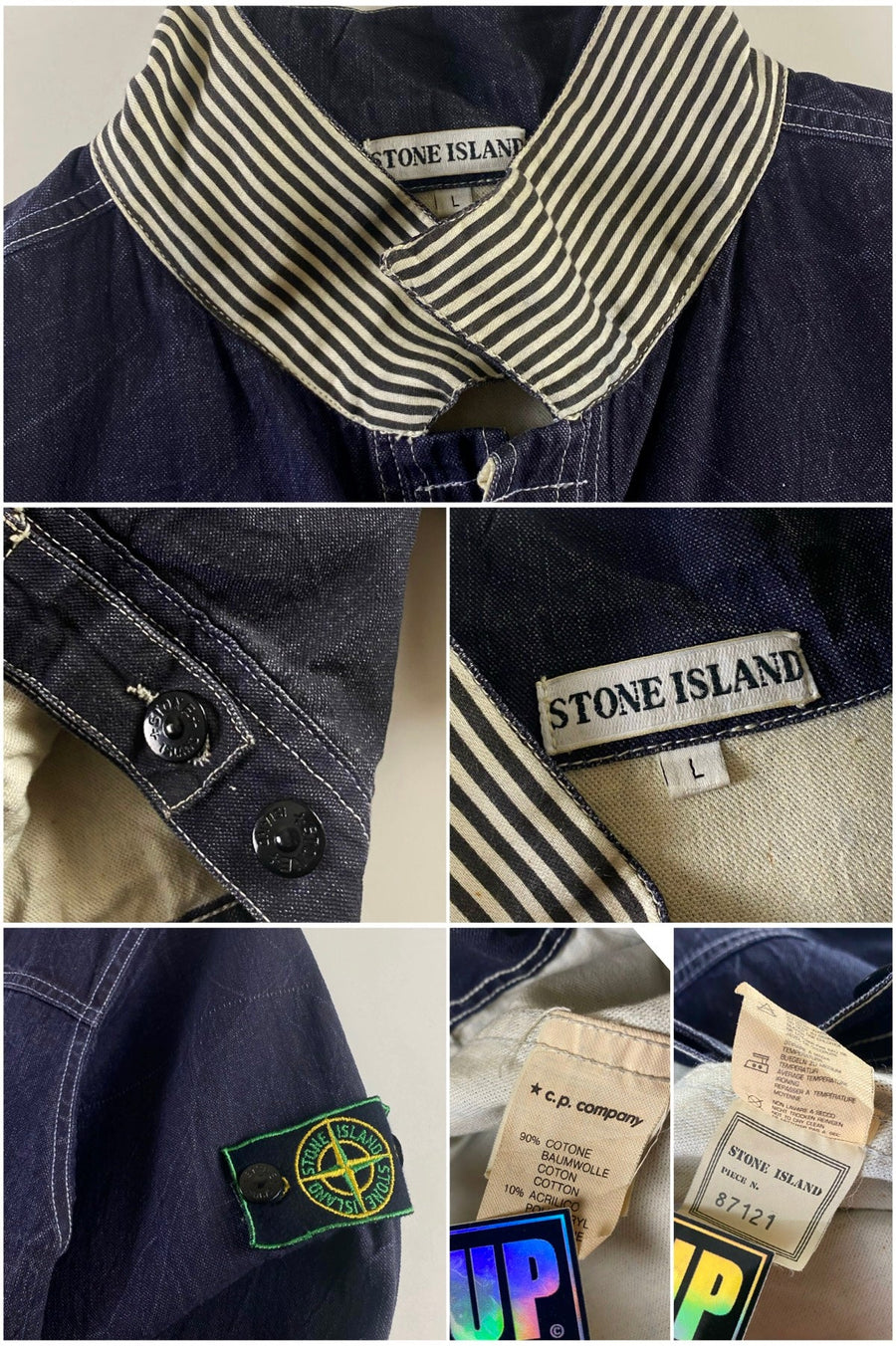Stone Island 1986 Pigment Dyed Denim Carpenter Jacket [L]