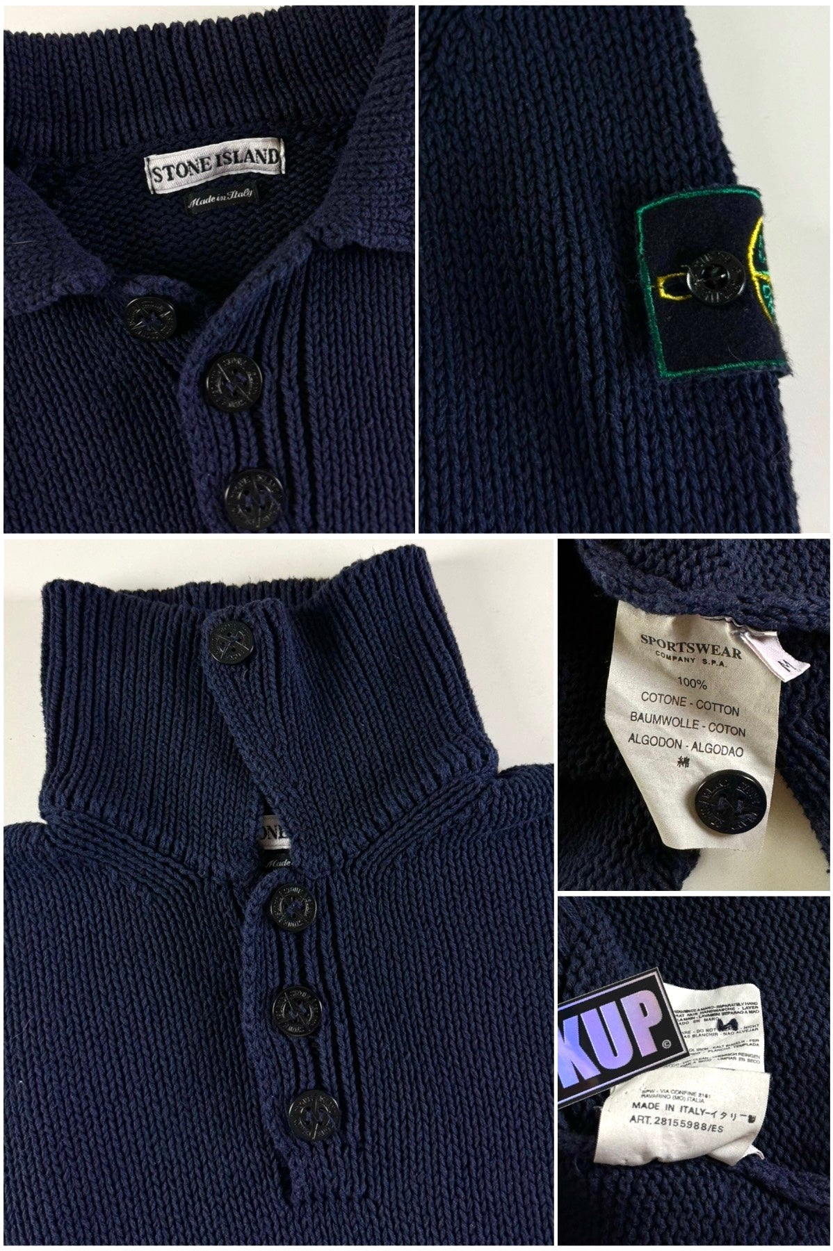 Stone Island 1998 Knitted Pullover Sweater [M]