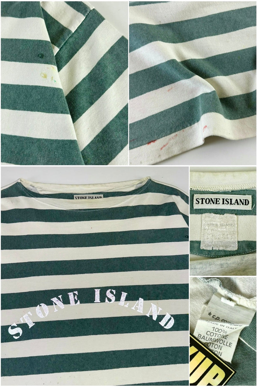 Stone Island 1980's Reflective Spell Out T-Shirt [M]