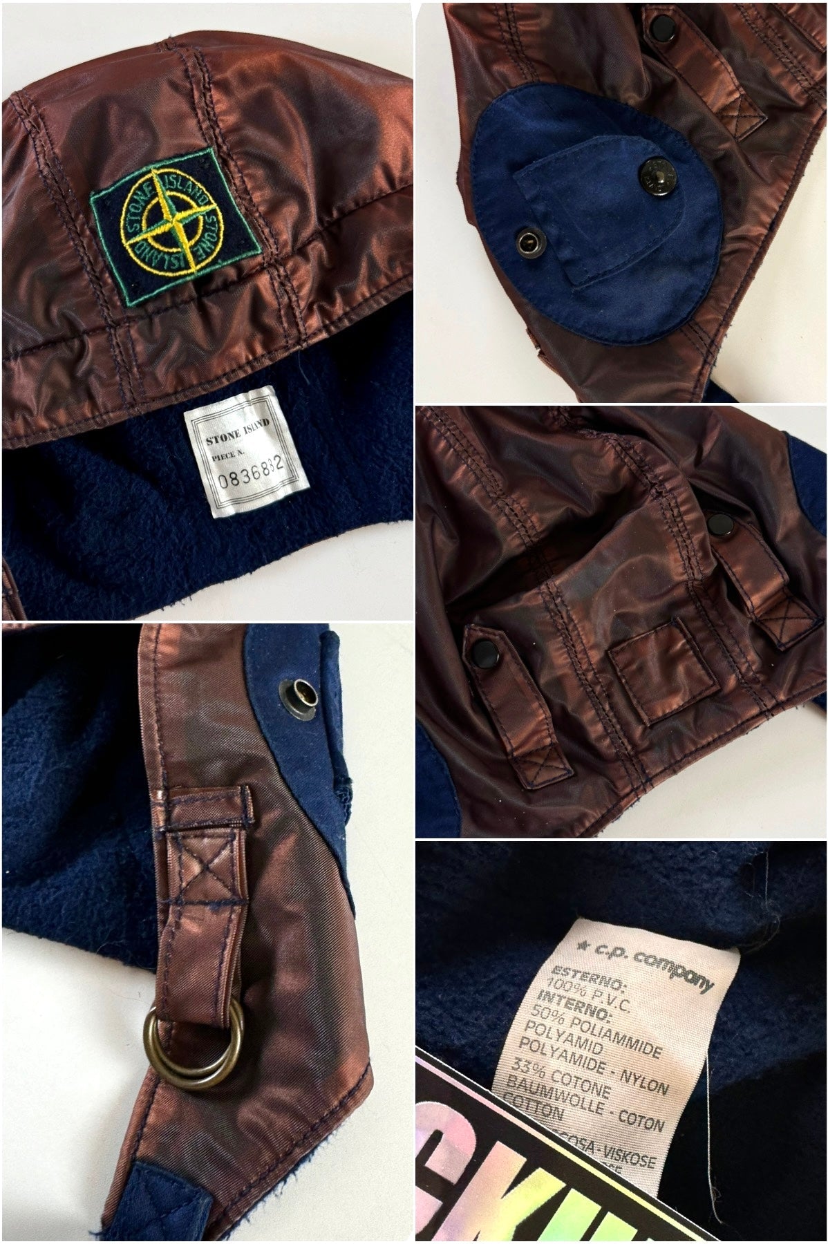 Stone Island 1980's Aviator Pilots Hat