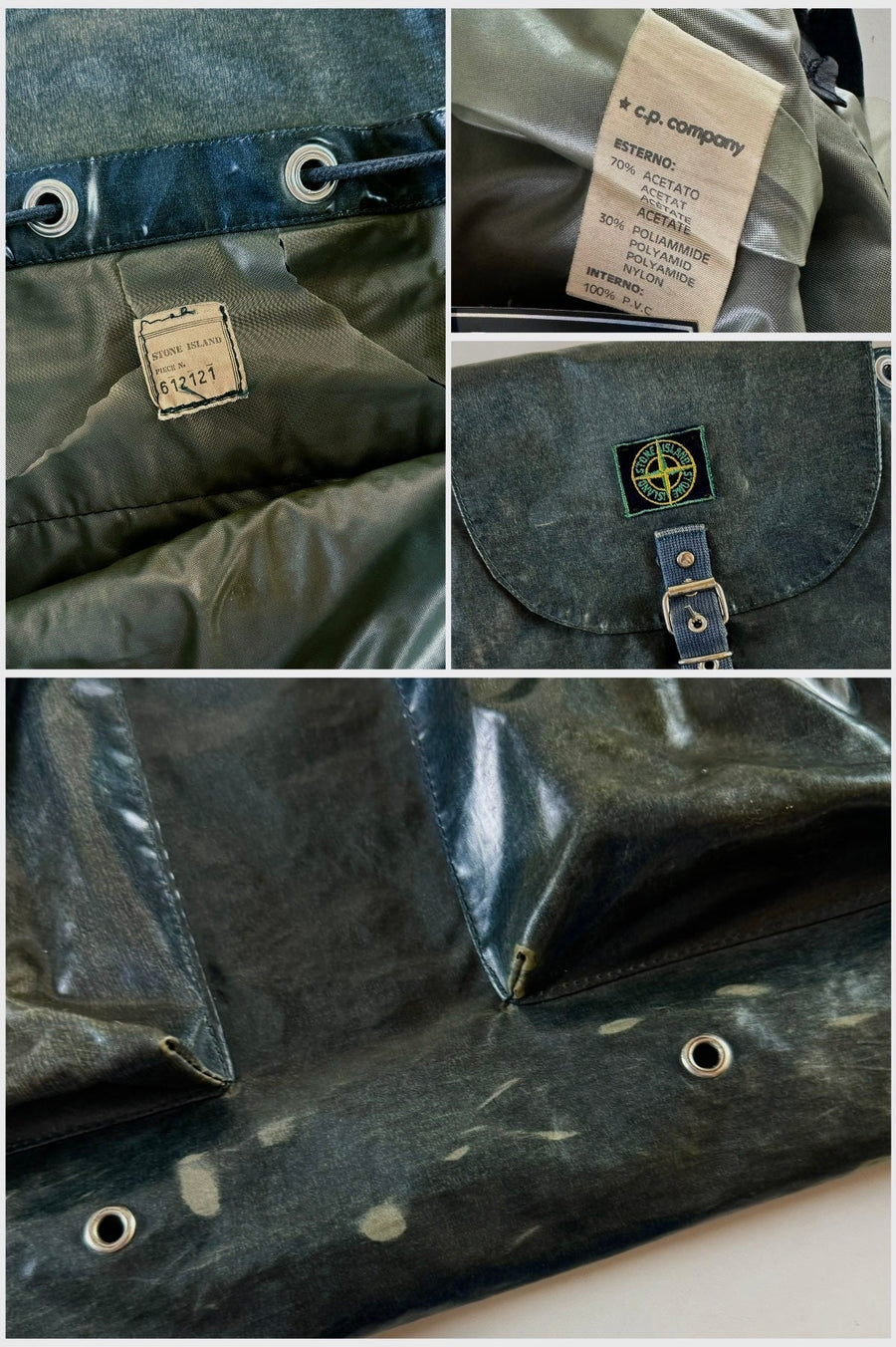 Stone Island 1987 PVC Glazed Silk Backpack