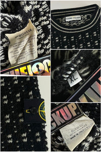 Stone Island 2000 AW Patterned Knitted Sweater [XL]