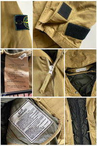 Stone Island 1990's Raso Gommato Hooded Jacket [XL]