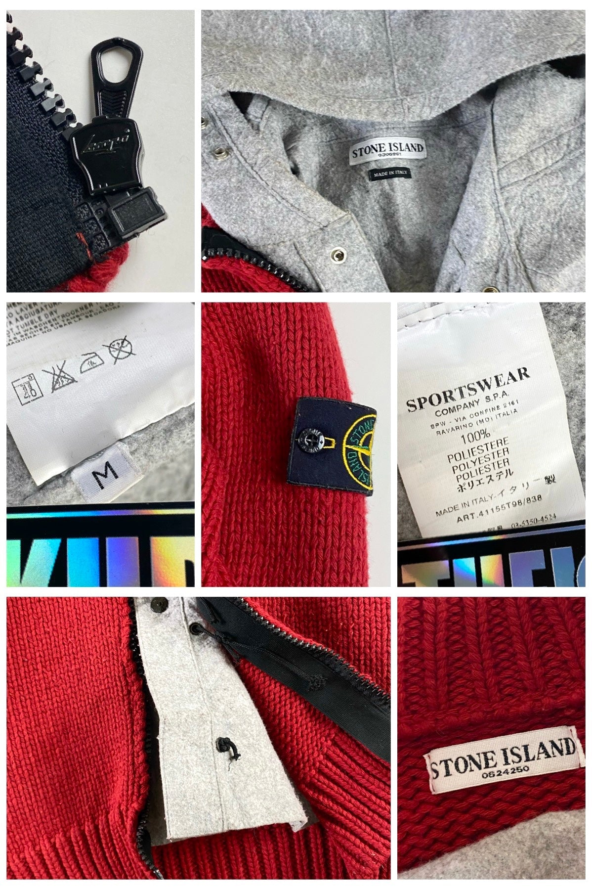 Stone Island 2004 Presidential Knitted Hooded Sweater [M]