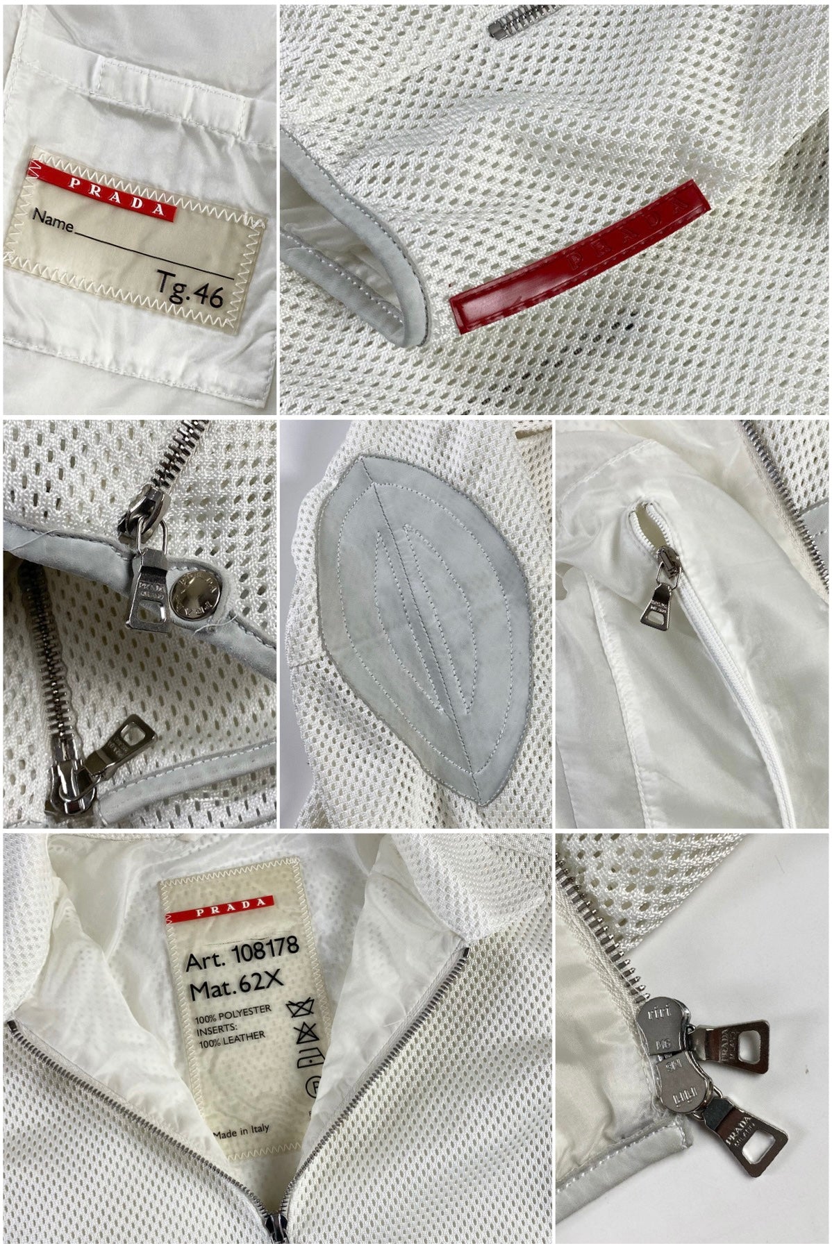 Prada Sport 2000's Mesh Biker Jacket [46]