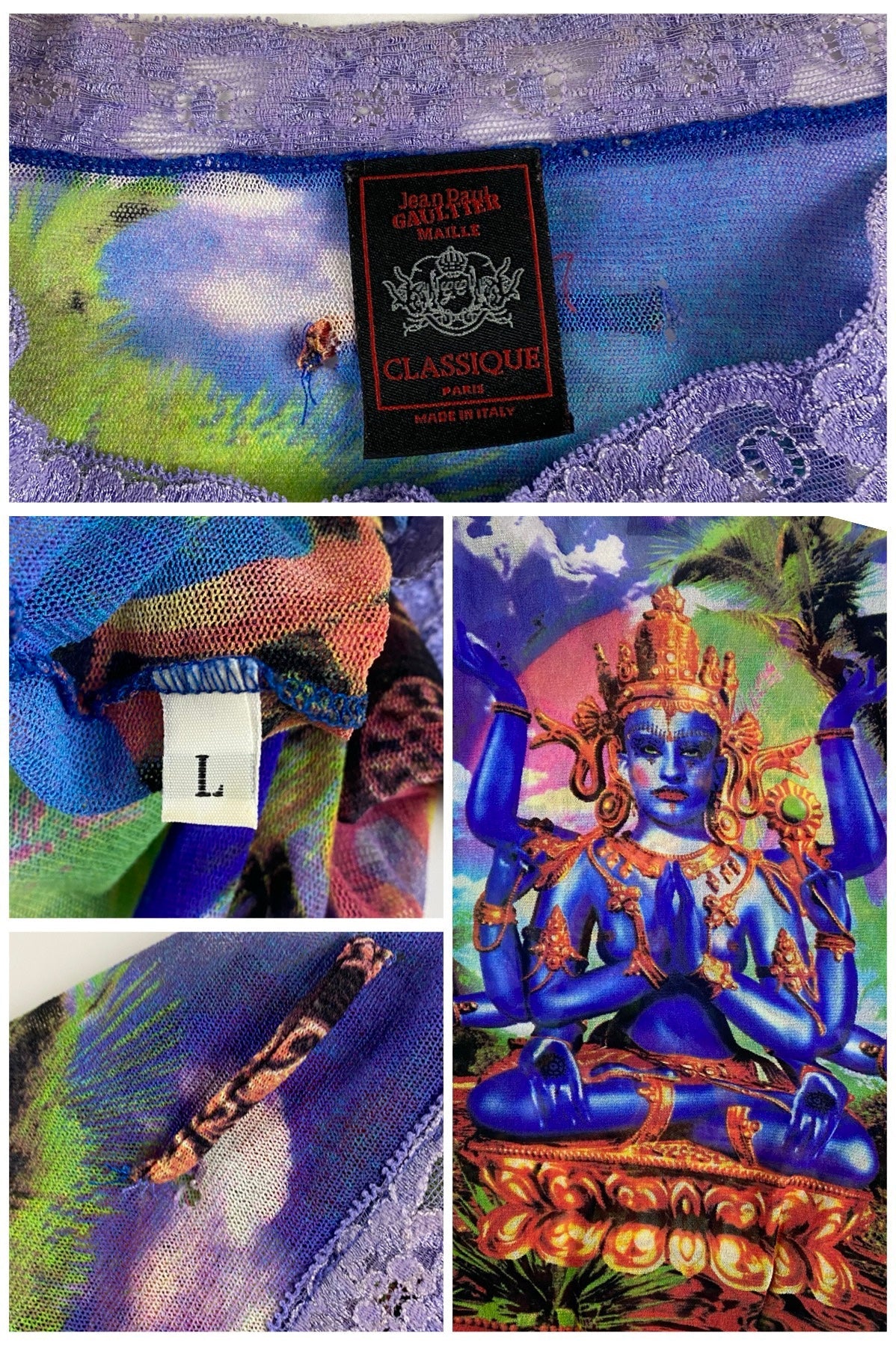 Jean-Paul Gaultier Maille 2000's Mesh Shiva Top [8]