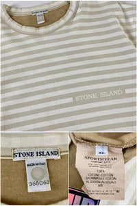 Stone Island 2002 Striped Spellout T-Shirt [XL]