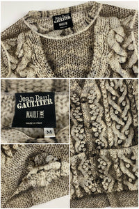 Jean Paul Gaultier 1990's Trompe Illusion Knitted Mesh Top [M]