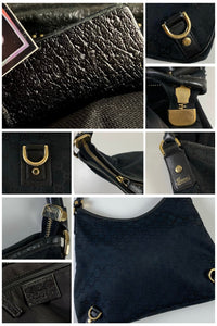 Gucci 1990's GG Monogram Abbey D-Ring Shoulder Bag