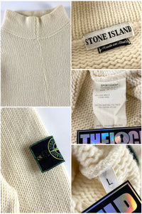 Stone Island 1995 Mock Neck Knitted Sweater [L]